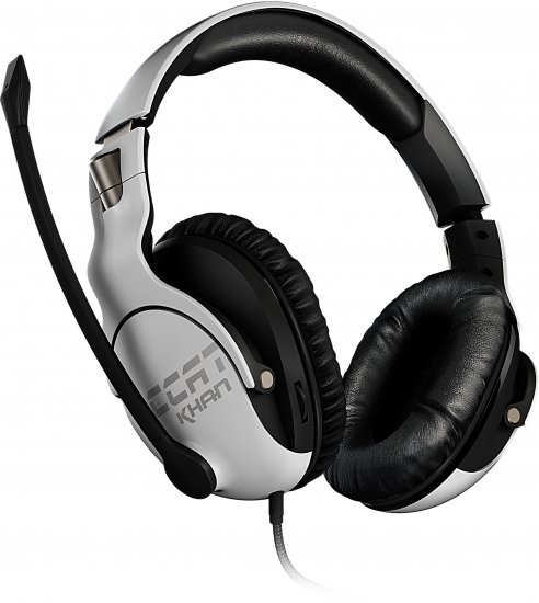 אוזניות גיימינג Roccat Khan Pro Competitive High Resolution - צבע לבן