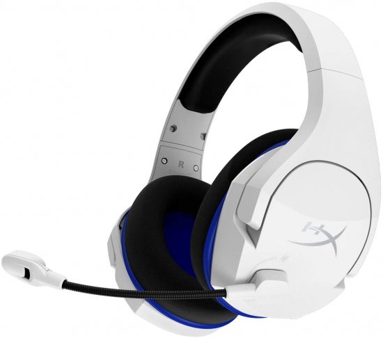 אוזניות גיימינג אלחוטיות HyperX Cloud Stinger Core - צבע לבן