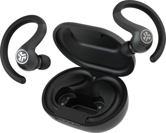 אוזניות תוך אוזן אלחוטיות JLab JBuds Air Sport True Wireless צבע שחור