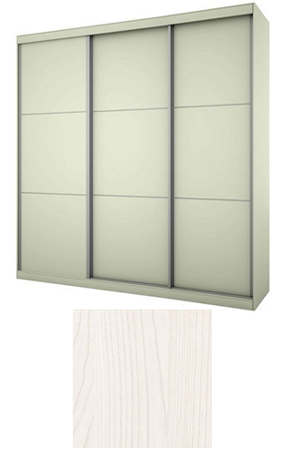 ארון הזזה 3 דלתות רוחב 180 דגם נועם מבית In Style - גוון מייפל מולבן