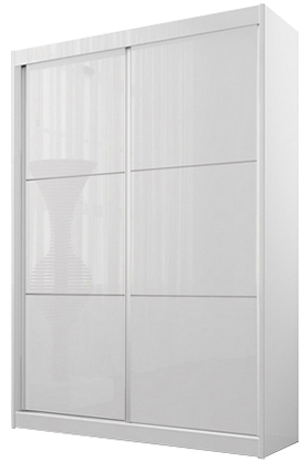 ארון הזזה New York 1.60X2.40 מבית King Comfort  - לבן