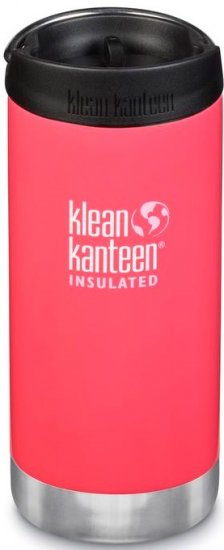 בקבוק שתיה TKWide תרמי 355 מ''ל פקק קפה Klean Kanteen KK0054TK018 - צבע ורוד