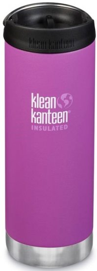 בקבוק שתיה TKWide תרמי 473 מ''ל פקק קפה Klean Kanteen KK0055TK011 - צבע סגול בהיר