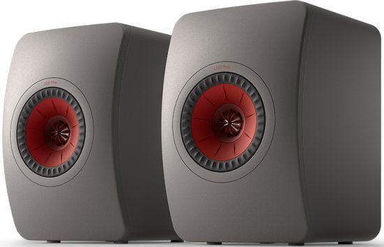 זוג רמקולים מדפיים KEF LS50 Meta - צבע אפור