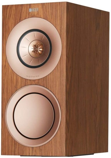 זוג רמקולים מדפיים KEF R Series 3-Way R3 - צבע אגוז