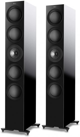 זוג רמקולים רצפתיים KEF R Series 3-Way R11 - צבע שחור