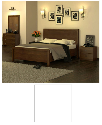 חדר שינה דגם In Style Oliver מיטה 160×190 ס"מ – גוון לבן