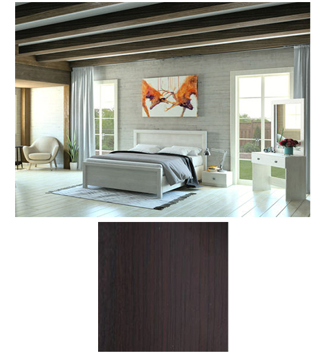 חדר שינה דגם In Style Summer מיטה 160×200 ס"מ – גוון וונגה