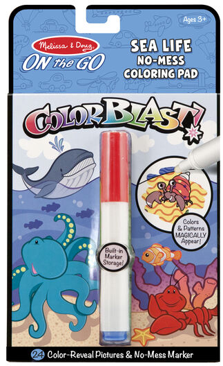 חוברת צביעה טוש הקסם מבית Melissa and Doug - חיות היום