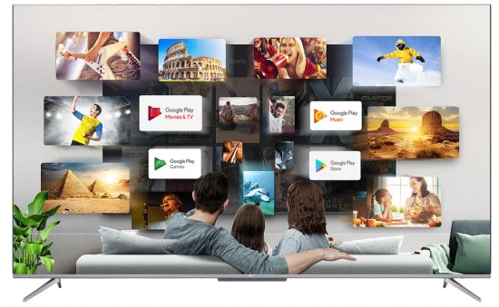 טלוויזיה חכמה 75'' 4K UHD LED ללא מסגרת עם אנדרואיד ו-TCL 75P715 Netflix