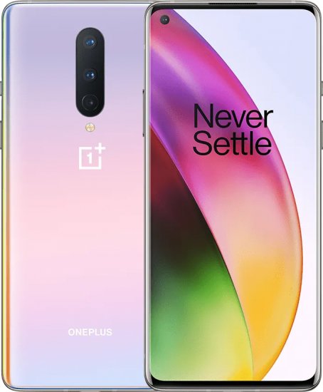 טלפון סלולרי ONEPLUS 8 8GB+128GB צבע ורוד / סגול - שנתיים אחריות יבואן רשמי