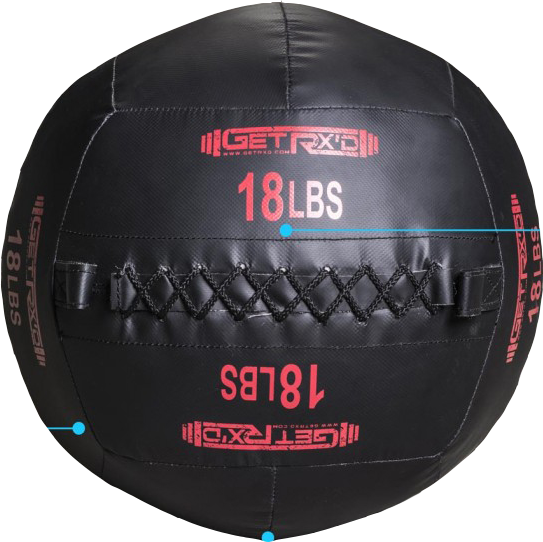 כדור כוח 18 ליברה (8.1 ק''ג) GetRxd Premium Wall Ball