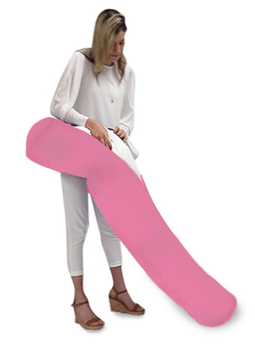 כיסוי לגליל ארוך מילגה - צבע ורוד מסטיק