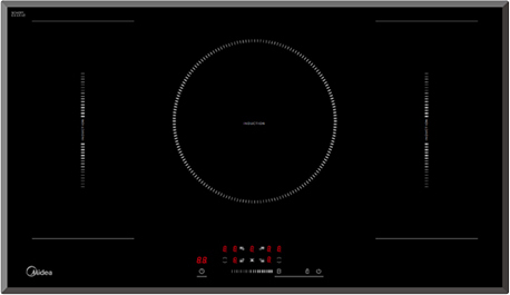 כיריים אינדוקציה עם 5 מוקדי בישול Midea MC-IV10241B2CC-A 9400W - תלת פאזי