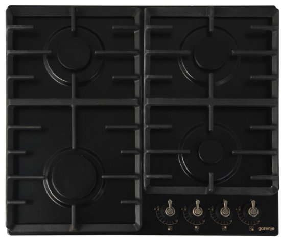כיריים גז 4 להבות בישול בגימור שחור רטרו Gorenje G642CLB
