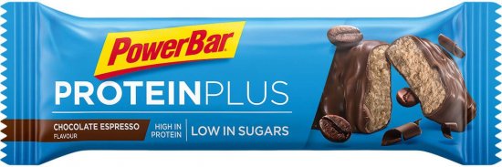 מארז 30 חטיפי חלבון 35 גר' גרם בטעם שוקולד אספרסו PowerBar PROTEIN PLUS Low Sugar
