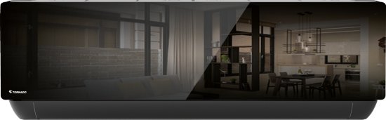 מזגן עילי Tadiran Smart 16 X SQ WIFI 12624BTU צבע - שחור