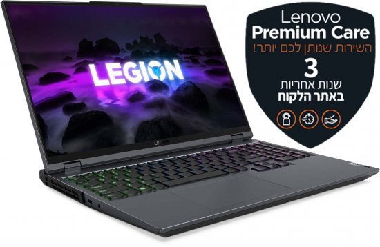 מחשב נייד Lenovo Legion 5 Pro 16ITH 82JF003GIV - צבע אפור