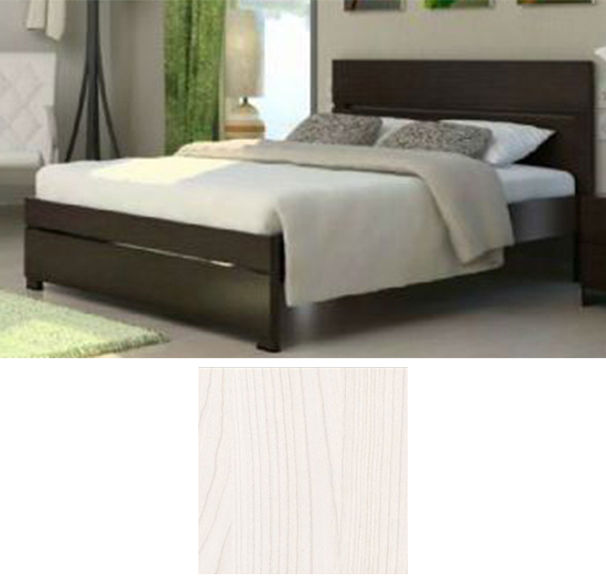 מיטת זוגית 160×200 דגם Spring  מבית In Style – גוון מייפל מולבן