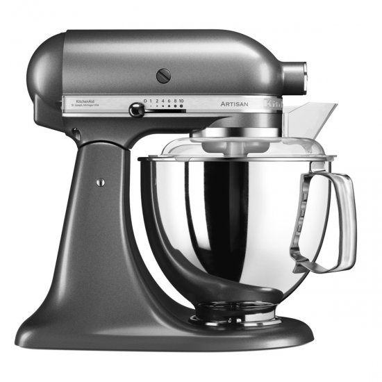 מיקסר שולחני 4.8 ליטר 0.5 כ''ס KitchenAid Artisan 5KSM175PSIMS - צבע כסוף כהה - אחריות יבואן רשמי ניופאן