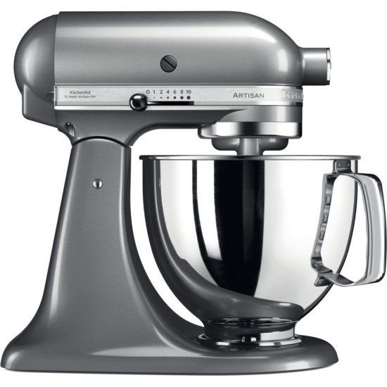מיקסר שולחני 4.8 ליטר / 3 ליטר 0.5 כ''ס KitchenAid Artisan 5KSM125EFG - צבע אפור מט - אחריות יבואן רשמי ניופאן