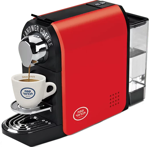 מכונת קפה Landwer תואמת קפסולות נספרסו – דגם LZP5005 – צבע אדום