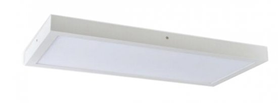 מנורה צמודת תקרה מלבנית נפטון Lumitec 3000K 65W גוון אור חם - צבע לבן