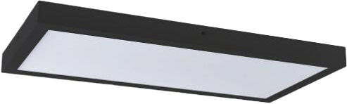 מנורה צמודת תקרה מלבנית נפטון Lumitec 6500K 65W גוון אור קר - צבע שחור