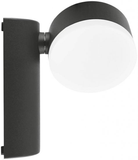 מנורת קיר לד עם ראש מתכוונן LEDVANCE 8W - צבע שחור - אור חם