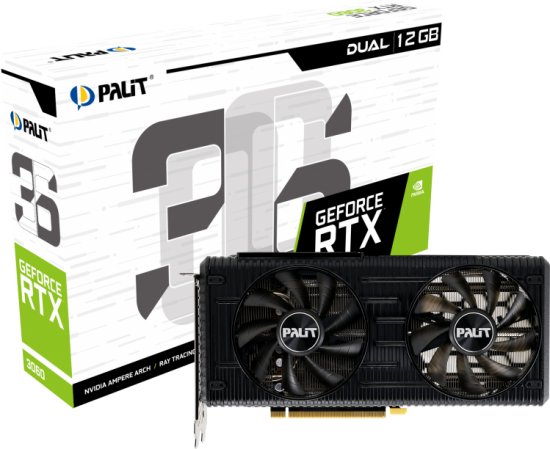 מציאון ועודפים - כרטיס מסך PALIT RTX 3060 Dual 12GB GDDR6 HDMI 3xDP