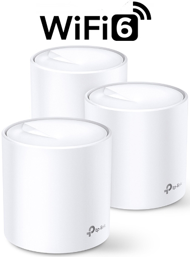 מציאון ועודפים - ראוטר אלחוטי TP-Link AX1800 Whole Home Mesh Wi-Fi System Deco X20 - שלוש יחידות