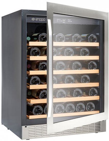 מקרר יין אינטגרלי עד 46 בקבוקים Vinopo NS-45A - צבע נירוסטה