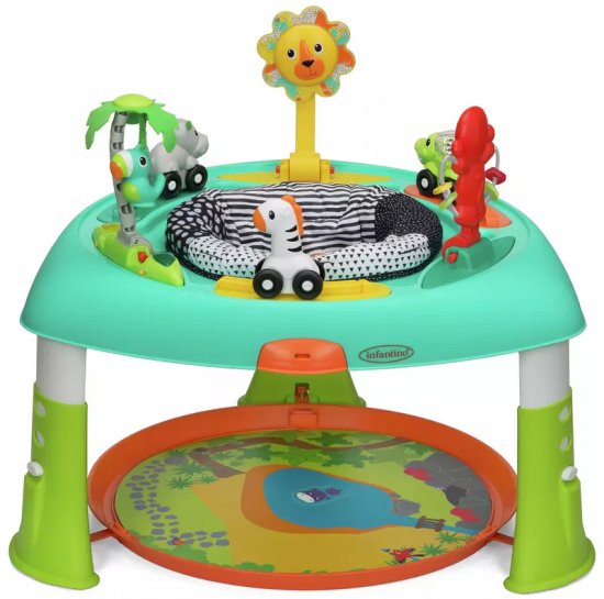 מרכז פעילות אינפנטינו 2 ב-1  Infantino Spin and Stand - צבעוני