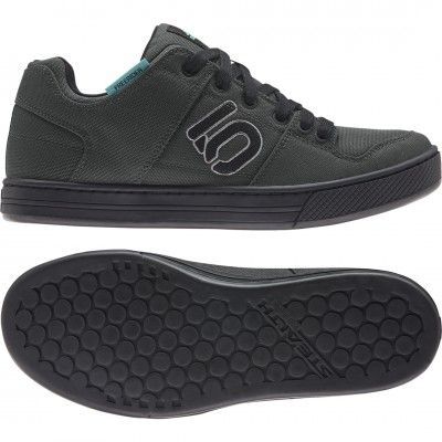 נעלי רכיבת הרים מידה 40 Five Ten Freerider Canvas MTB Flat Pedal - צבע אפור נייבי