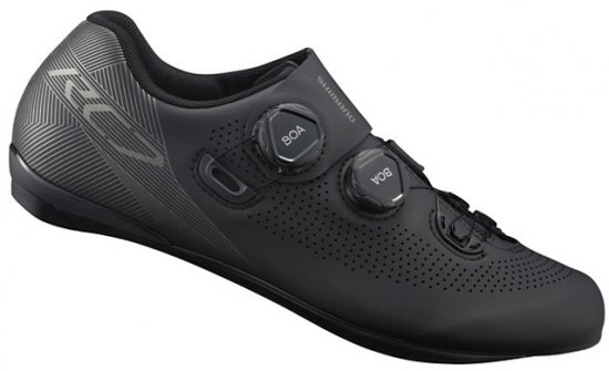 נעלי רכיבת כביש מידה רחבה Shimano RC-701 Wide - צבע שחור מידה 43