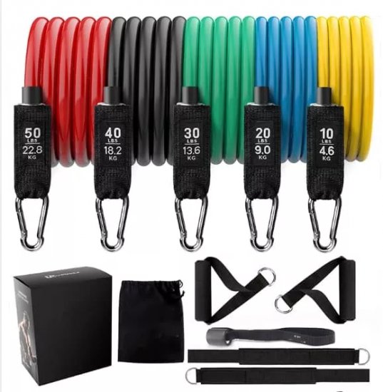 סט 11 חלקים SALSPORT Rubber Resistance - צבעוני