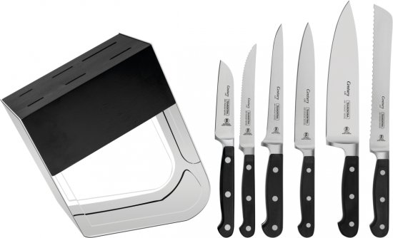סט 7 חלקים המכיל 6 סכינים ומעמד Tramontina Century