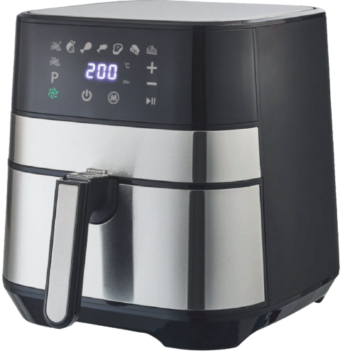 סיר טיגון ובישול בריא ללא שמן 5.5 ליטר Bear TXG-S5T2 1700W - צבע כסוף - שנה אחריות יבואן רשמי על ידי רונלייט