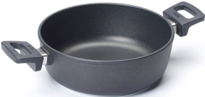 קסרול סוטאז' עגול אינדוקציה 28 ס''מ 4.5 ליטר עם מכסה Woll Titanium Nowo