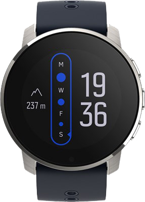 שעון חכם Suunto 9 Peak בעל HR מובנה - צבע Granite Blue Titanium