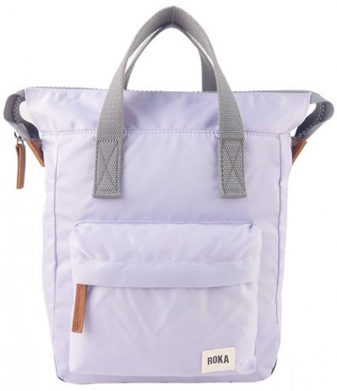 תיק גב באנטרי קטן עם כיס חיצוני Roka - צבע לבנדר