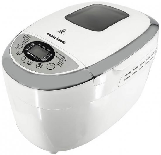 אופה לחם דיגיטלי 12 תוכניות אפייה מבית Morphy Richards - צבע לבן