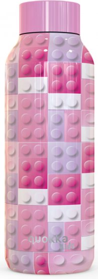 בקבוק שתיה עשוי נירוסטה 510 מ''ל Quokka SOLID - ורוד