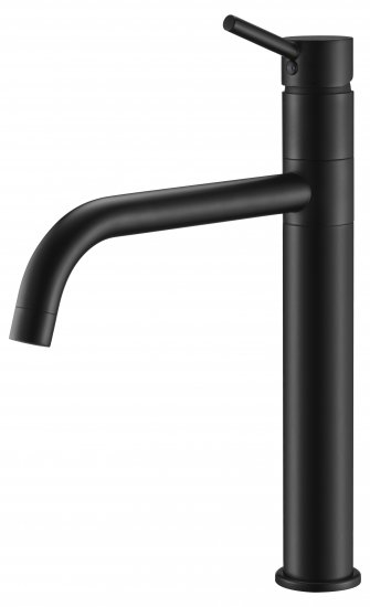 ברז פרח גבוה פיה ארוכה מתכווננת מקבוצת ZM חמת הפצה דגם Renne - צבע שחור