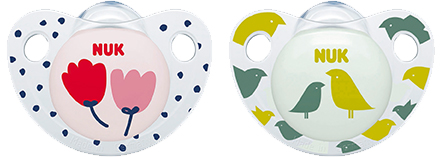 זוג מוצצים 6-18 חודשים Nuk Adore - צבע ורוד