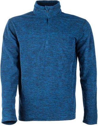 חולצת מיקרופליז GoNature Half Zipper - מידה S צבע כחול מלאנג'