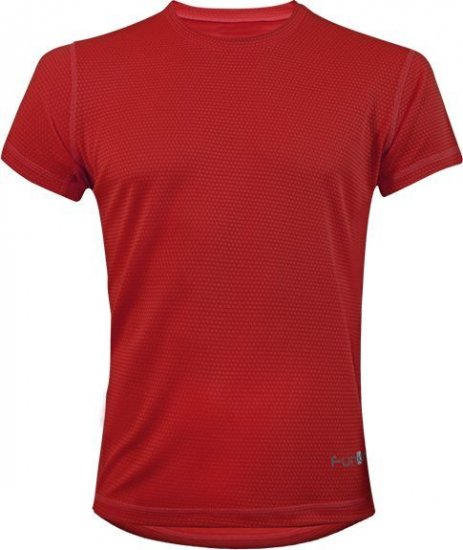 חולצת ריצה קצרה לגברים Funkier RNJ655 - מידה 2XL צבע אדום