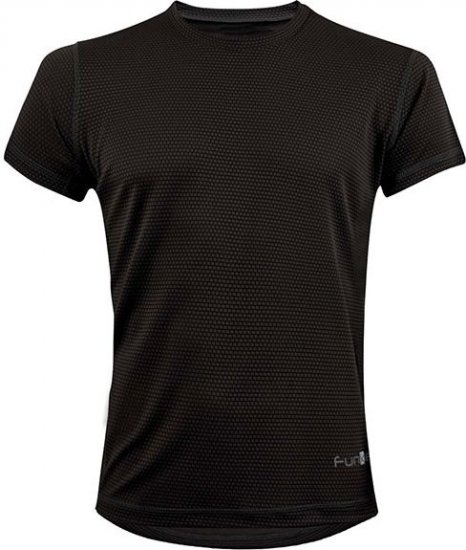 חולצת ריצה קצרה לגברים Funkier RNJ655 - מידה 5XL צבע שחור