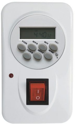 טיימר דיגיטלי לדוד התקנה מתחת לטיח Omega - צבע לבן