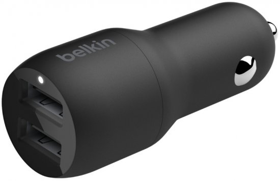 מטען USB-A כפול לרכב Belkin Boost Charge 2x12W